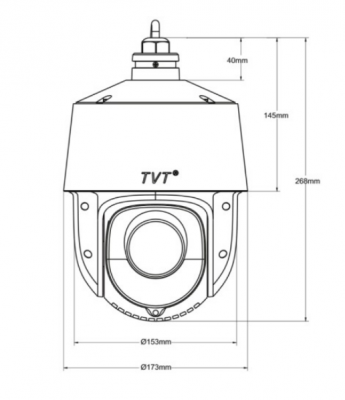 Camera Mini IP TD-8423IE (A/PE/04M/AR5)